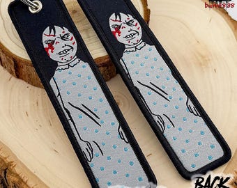 Regan Keychain Embroidered Horror Movie Keychain The Exorcist Inspired Keyring Gothic Gift - Free Shipping