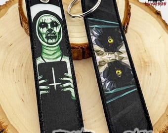 The Nun Embroidered Keychain Horror Movie Keychain Spooky Gothic Accessories | Free Shipping