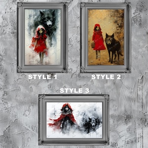 Little Red Riding Hood Photo Art Prints 11x17 - 3 Styles Premium Photo paper - Art Print only FREE Priority Shipping