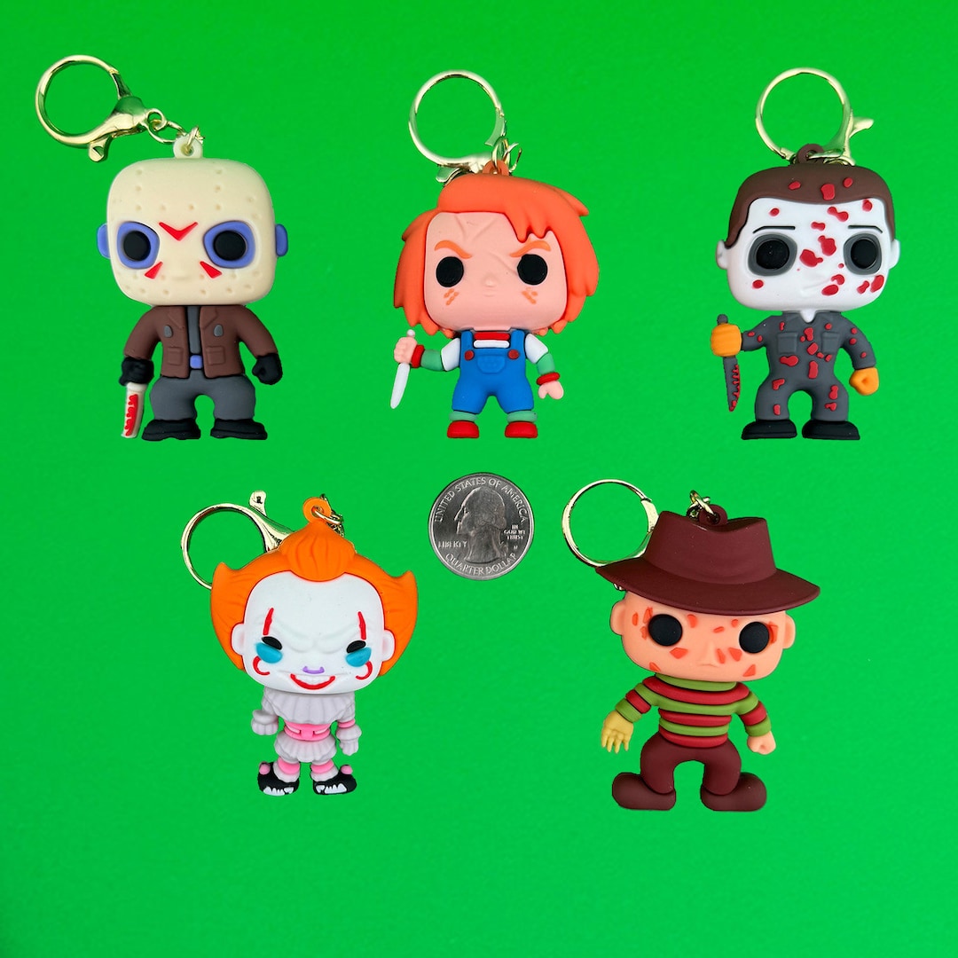 Horror Icon Keychain Pvc/rubber Horror Character Keychain Multiple ...