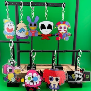 Amazing Digital Circus Babies Acrylic Keychains, 9 Styles Digital Circus Keychain Pomni Jax Ragatha Kinger Cain Zooble Gangle Kaufmo Censor