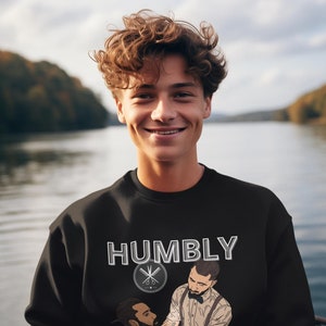Humbly Barber Sweatshirt, Unisex Crewneck for Barbers, Gift for Hair Stylists, Cozy Lounge Wear, Ideal for Barber Shops, Gift for Barbers