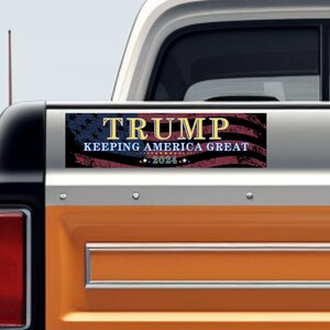 Trump 2024 Bumper Sticker - Keeping America Great | Trump Decal | Conservative Gifts | Donald Trump | MAGA Sticker