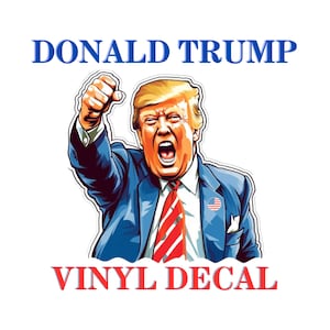 President Donald Trump Sticker | Trump Sticker | Trump 2024 | Make America Great Again | Conservative Gifts | MAGA Political Stickers