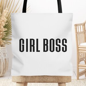 ボスレディトートバッグ、仕事用バッグ、仕事用トート、彼女へのギフト、キャンバストートバッグ、ショッピングバッグ、食料品バッグ、女性上司へのギフト、女性へのギフト