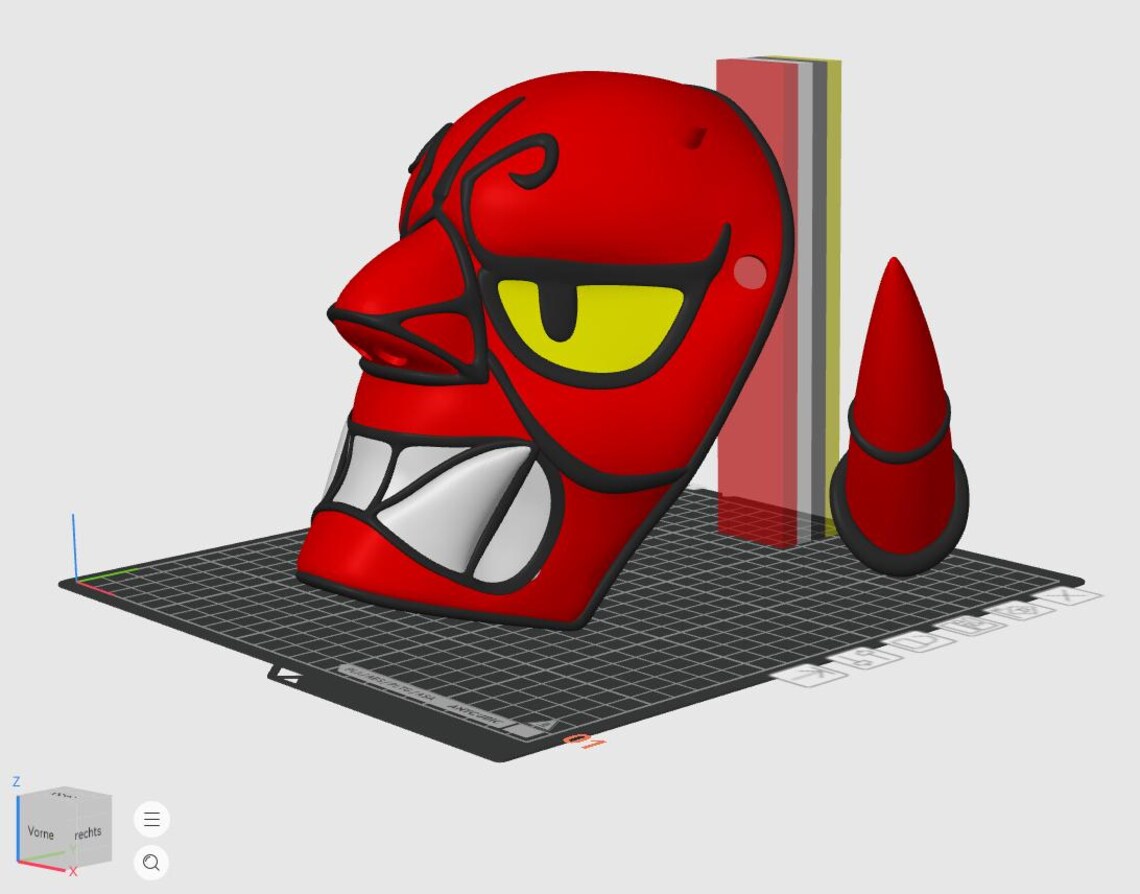 3D Stl-file: Brawl Stars - Oni Kenji Mask for Cosplay - Etsy Canada