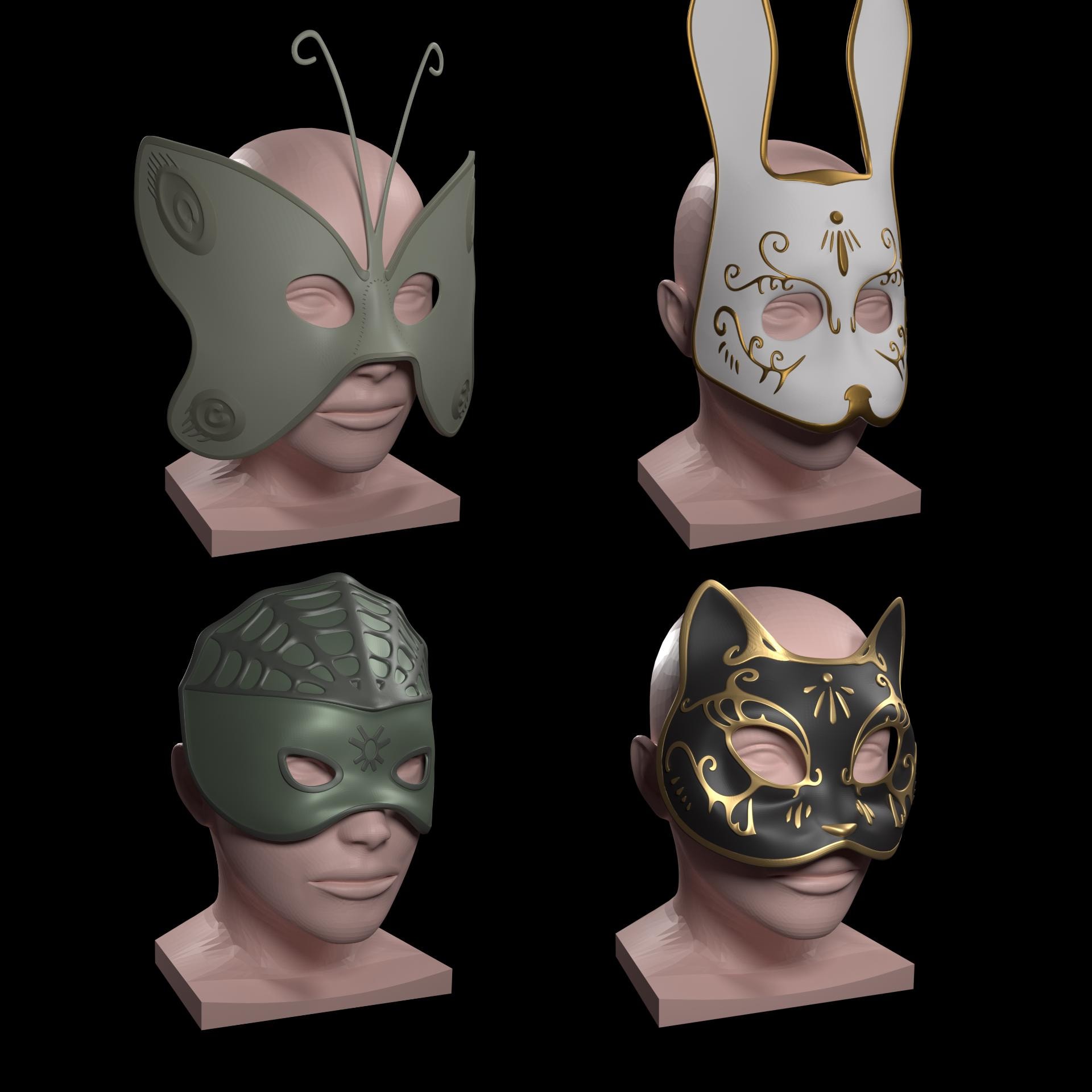 1920s Masks - Etsy