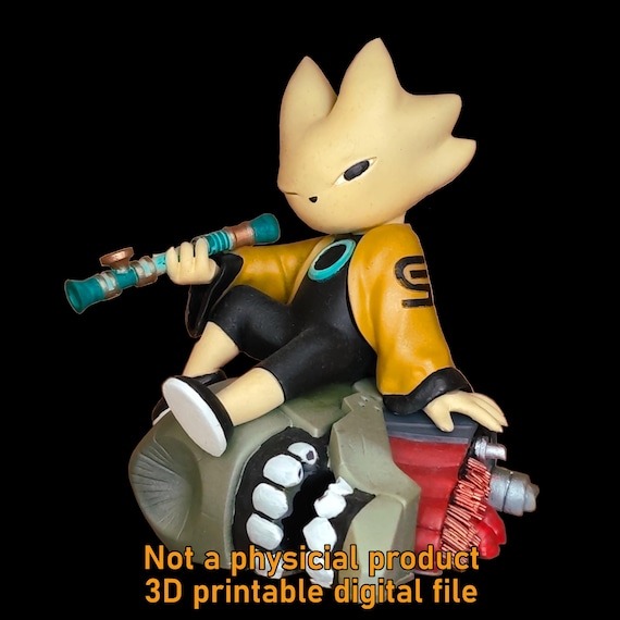 3D Stl-file: Nine Sols - Yi Resting on a Defeated Yingzhao Statue