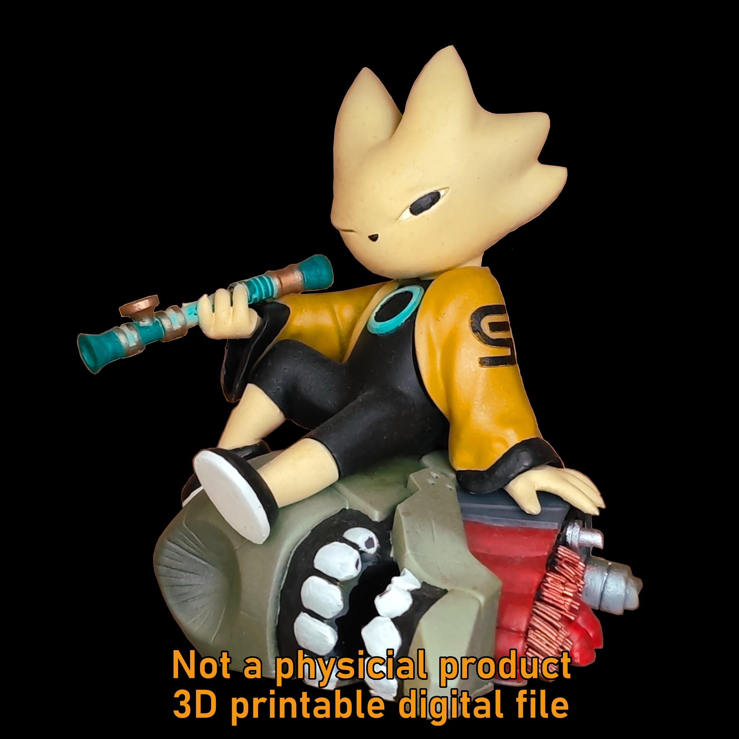 その他 GERMANY IDEE VOL.9 3D Stl-file: Nine Sols - Yi Resting on a Defeated Yingzhao Statue