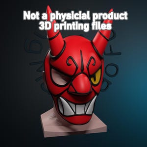 3D STL-Datei: Brawl Stars - Oni Kenji Maske für Cosplay