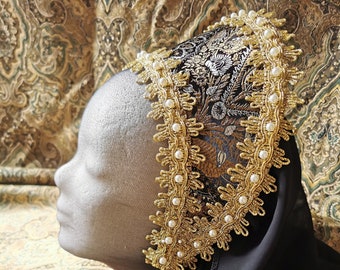 Ready to Ship Renaissance French Hood, Tudor French Hood, Renaissace ...