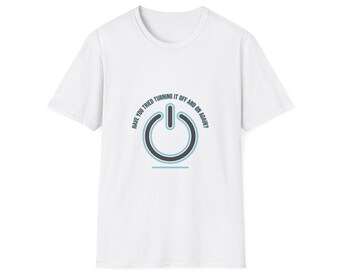 Power Button Graphic Tee | Turn It Off And On Again T-Shirt