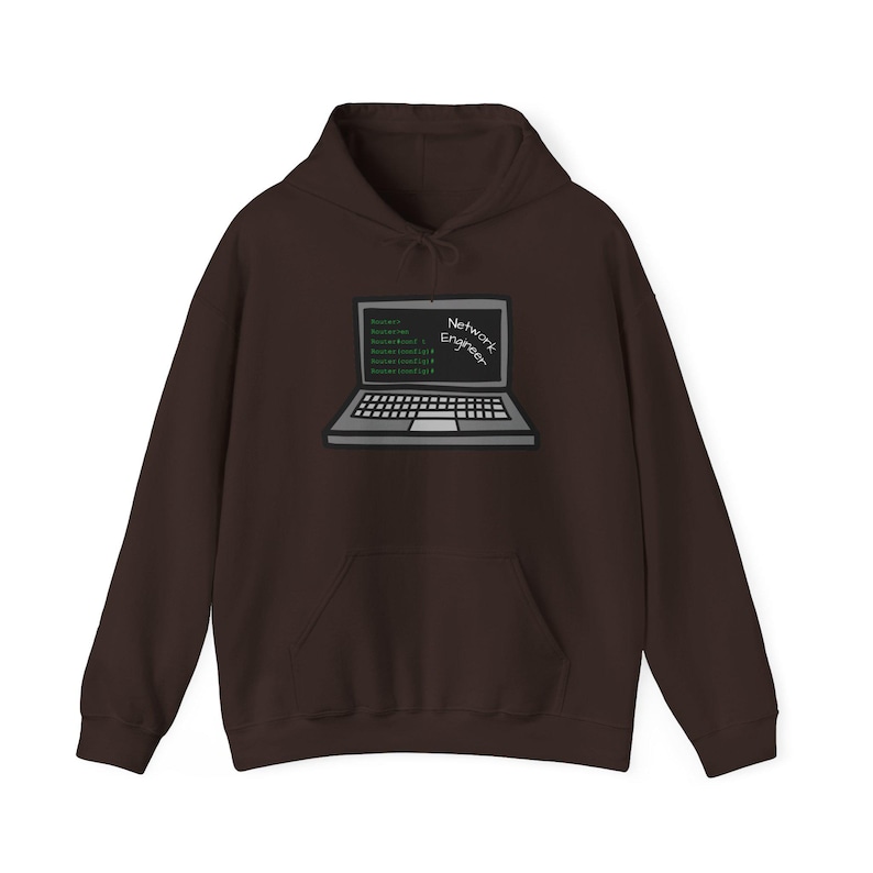 Network Engineer CLI Design Hoodie | Terminal Command Graphic, Networking & IT Tech Apparel image 7