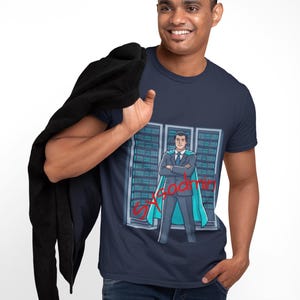 Camiseta de superhéroe administrador de sistemas, divertida camiseta gráfica de soporte técnico informático, regalo unisex para administradores de sistemas, profesionales de TI y héroes de la mesa de ayuda.