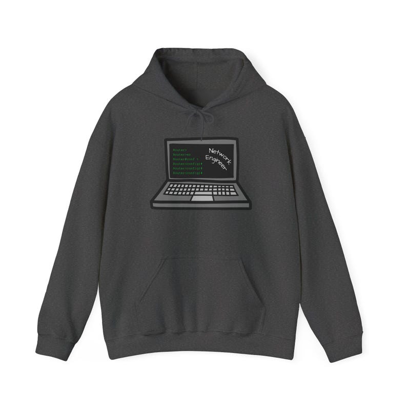 Network Engineer CLI Design Hoodie | Terminal Command Graphic, Networking & IT Tech Apparel image 8