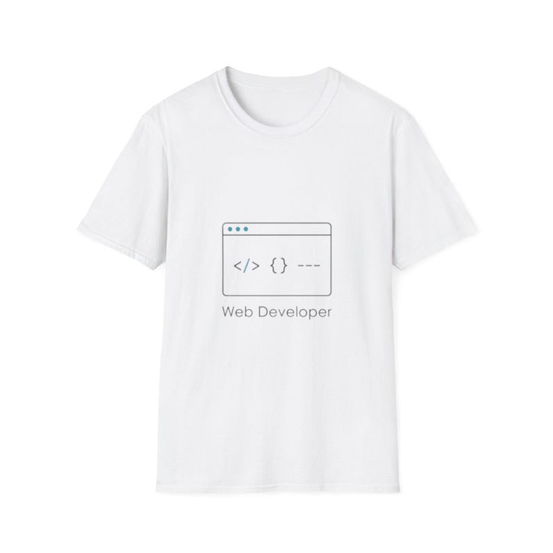 Web Developer code window T-Shirt | Programmer Tee, Coding Shirt image 2