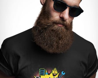 Camiseta "Confía en mí, soy el administrador de sistemas", divertida camiseta gráfica con humor informático, regalo unisex para administradores de sistemas, profesionales de TI y administradores de sistemas.