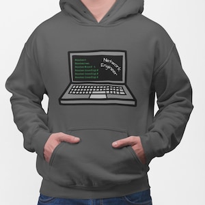 Netzwerktechniker CLI Hoodie, Grafik-Pullover, Unisex Geschenk für Netzwerktechniker und IT-Profis