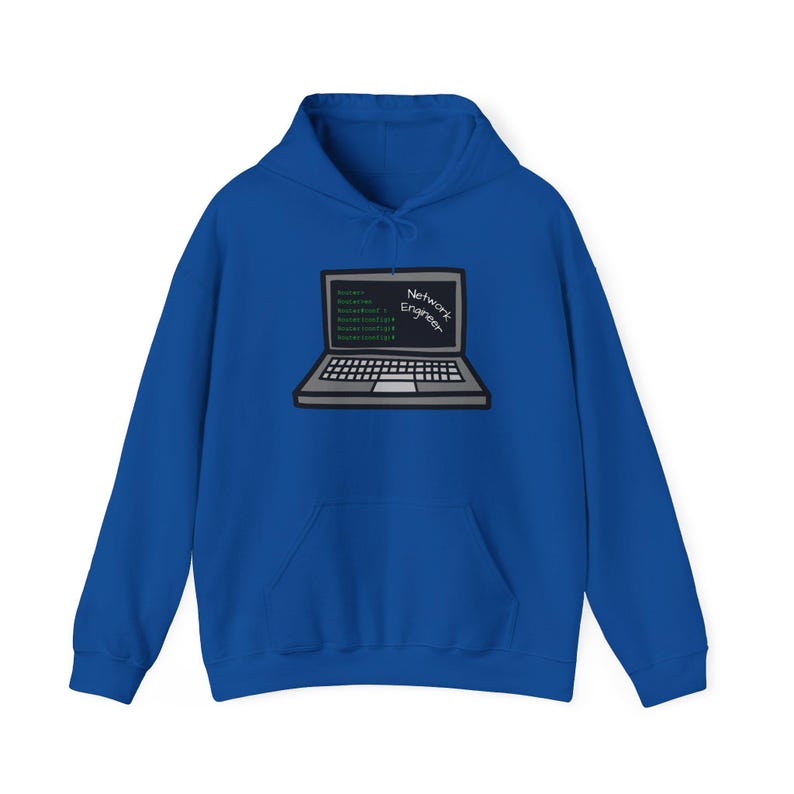 Network Engineer CLI Design Hoodie | Terminal Command Graphic, Networking & IT Tech Apparel image 10