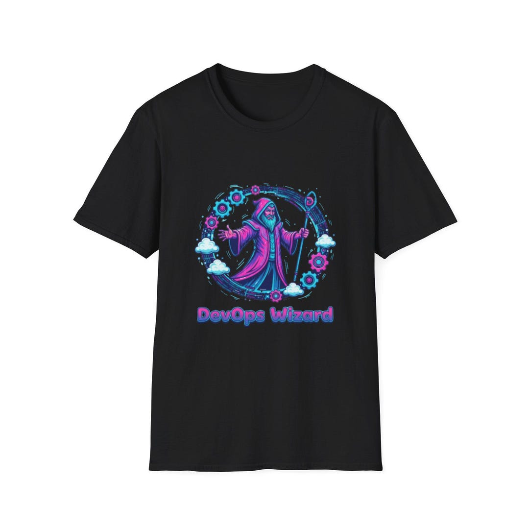 Devops Merch Devops Wizard T-shirt | Tech Mage Graphic Tee, Programming Theme - Etsy