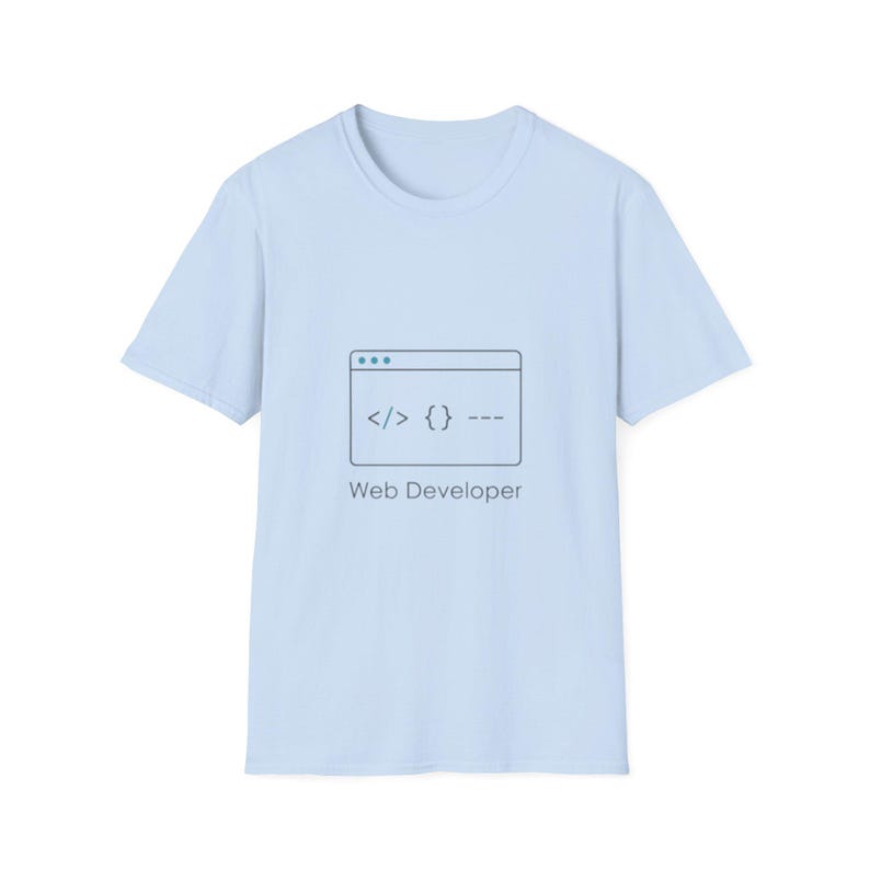 Web Developer code window T-Shirt | Programmer Tee, Coding Shirt image 1