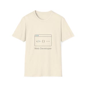 Web Developer code window T-Shirt | Programmer Tee, Coding Shirt image 3