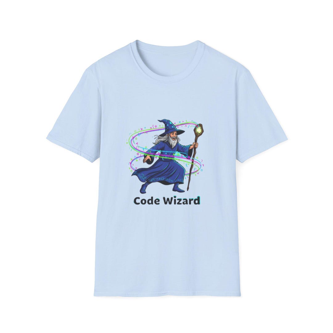 Code Wizard T-shirt | Programming Wizard Graphic Tee - Etsy