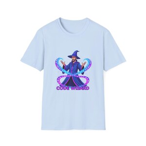 Code Wizard T-Shirt | Programmer Mage Graphic Tee, Coding Wizardry