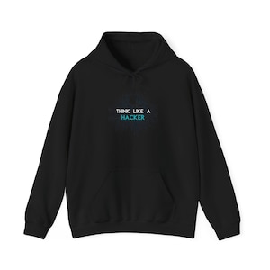 Think Like A Hacker Hoodie | Cybersecurity Tech Sweatshirt