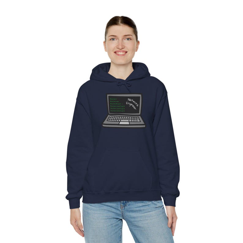 Network Engineer CLI Design Hoodie | Terminal Command Graphic, Networking & IT Tech Apparel image 19