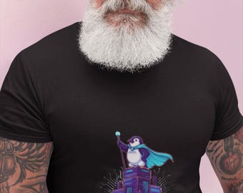 Camiseta Linux Legend Penguin, camiseta gráfica con mascota tecnológica, regalo unisex para geeks, usuarios de Linux y desarrolladores de código abierto.