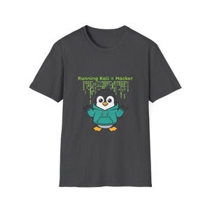 -shirt pirate informatique pingouin | Running Kali, t-shirt technique