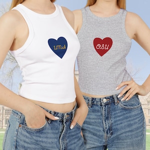Custom College/University Racer Tank Top Personalized Game Day Tailgate School Spirit College Merch -- FREE SHIPPING!