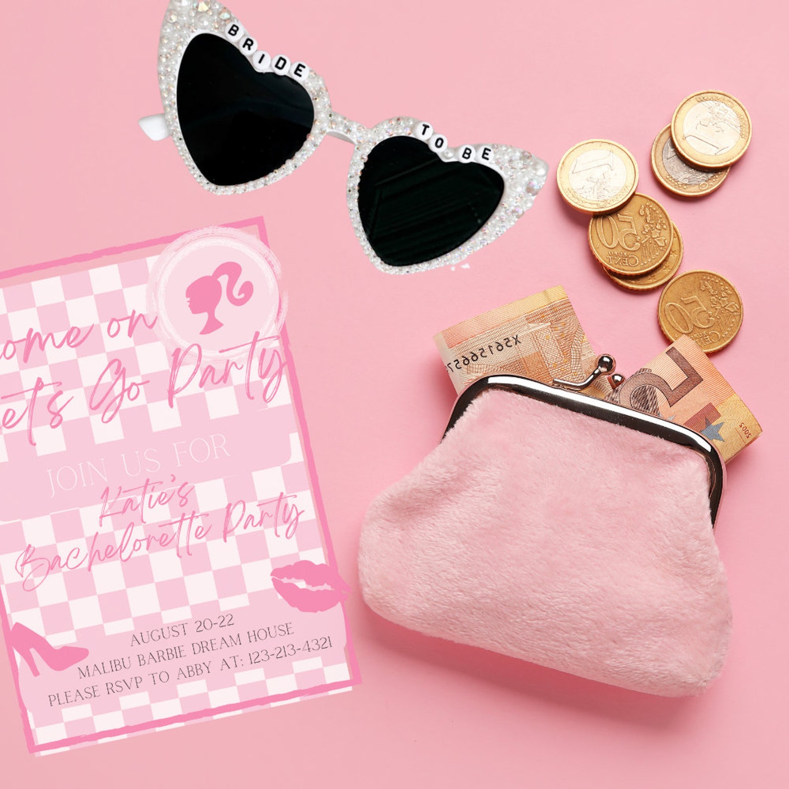 Barbie Bachelorette Party Invitation Template Etsy