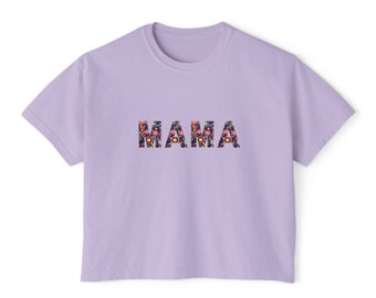 Floral Mama Boxy Tee