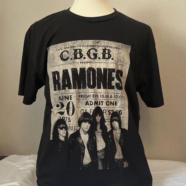 Ramones CBGB Vintage print rock band shirt