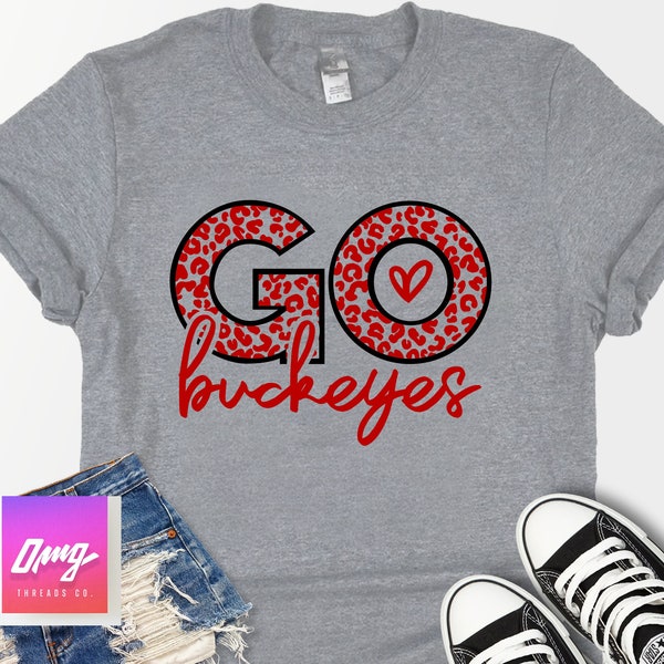 Go Buckeyes Shirt, Columbus Ohio Football T-shirt, Cute Shirts for Women, Game Day College Football, Perfect Gift for Buckeyes Fans