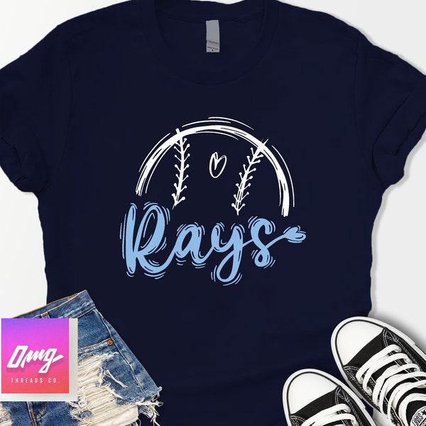 Rays Baseball Shirt, Women Baseball Shirt, Kids Baseball Shirt, Tampa Bay Baseball Shirt, Cute Shirt for Women, Birthday Gift, Gameday Shirt