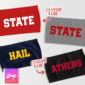 Custom College Bandeau Tube Top, Tailgate Gear, College Acceptance Gift, Personalized Any School Apparel, College Football, University Tops image 1