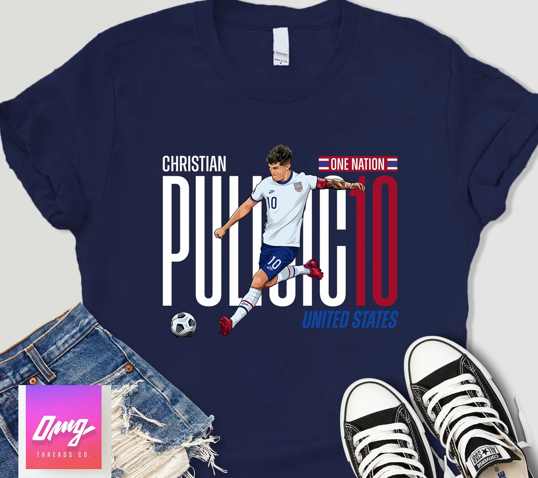Christian Pulisic USA Soccer Fan Art Tshirt Cute Shirt for Soccer
