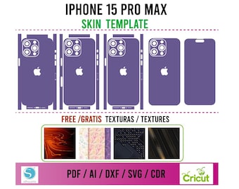 Iphone 15 pro max Skin Template Vector / Skin Template