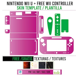 WiiU Skin Template Vector / Skin Template