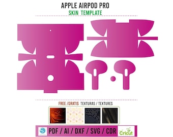 Apple Airpod Pro SVG Bearbeitbare Vektor-Cut-Datei / Sofortiger Download