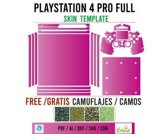 Playstation 4 Pro Full Skin Vorlage