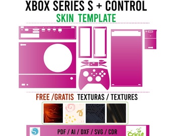 Xbox Series S Skin Template Vector / Skin Template
