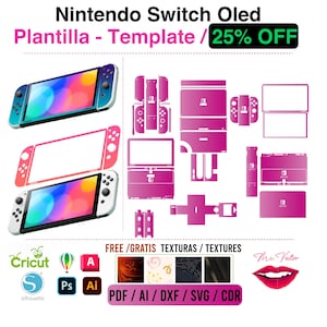 Ns Oled 2021 Skin Template Vector / Skin Template
