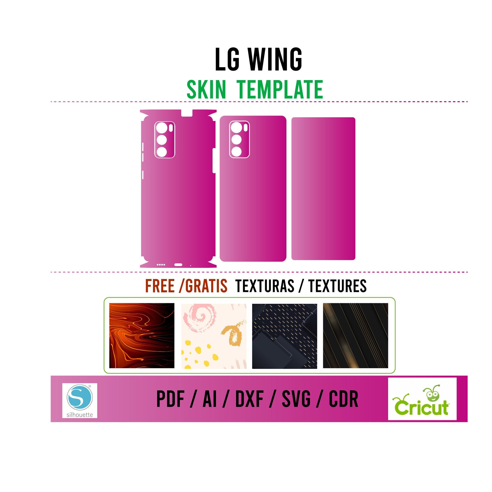 Lg Rally Template LG Wing Skin Template - Etsy