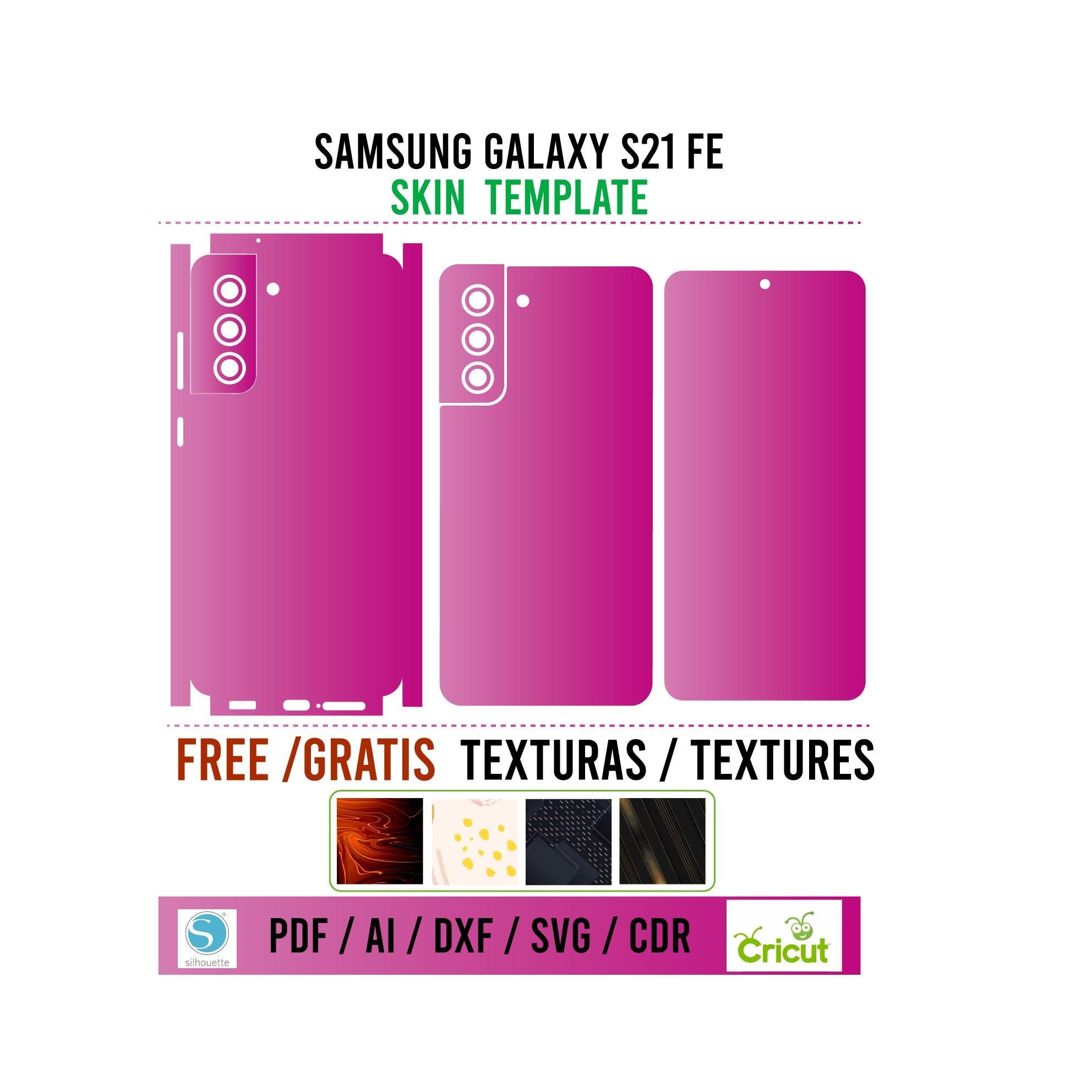 Samsung galaxy s21 FE Skin Template Vector / Skin template