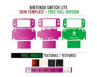 Ns Switch lite Skin Template Vector / Skin Template