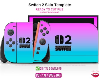 Ns Switch 2 2025 SIMPLER VERSION Skin Template Vector / Skin Template